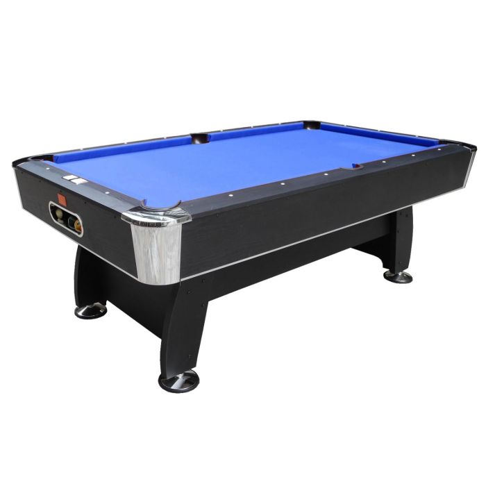 Table de billard BLACK NORMAN (tissu bleu)