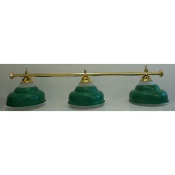 Lampadario a 3 campane sferico dorato